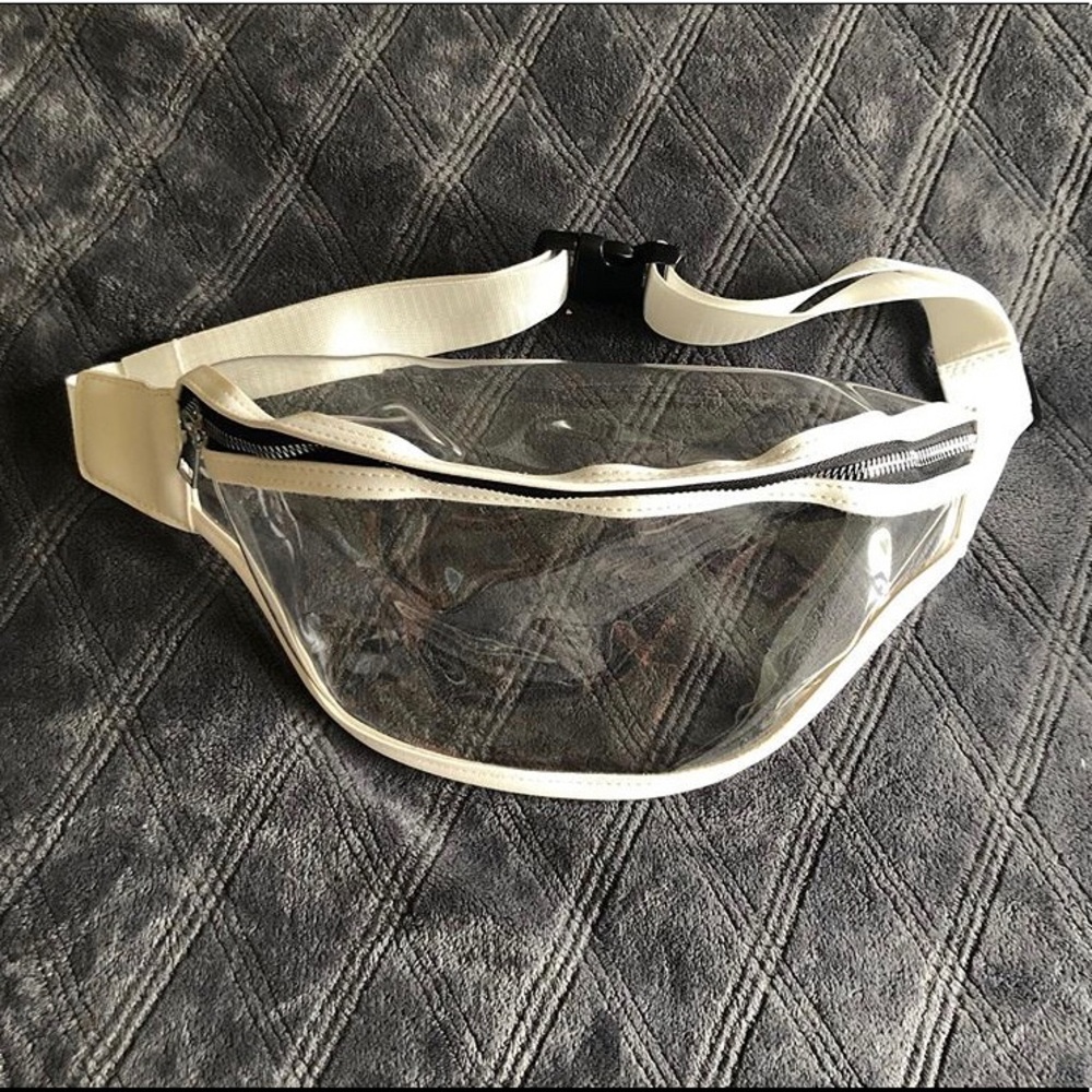 White/clear fanny pack